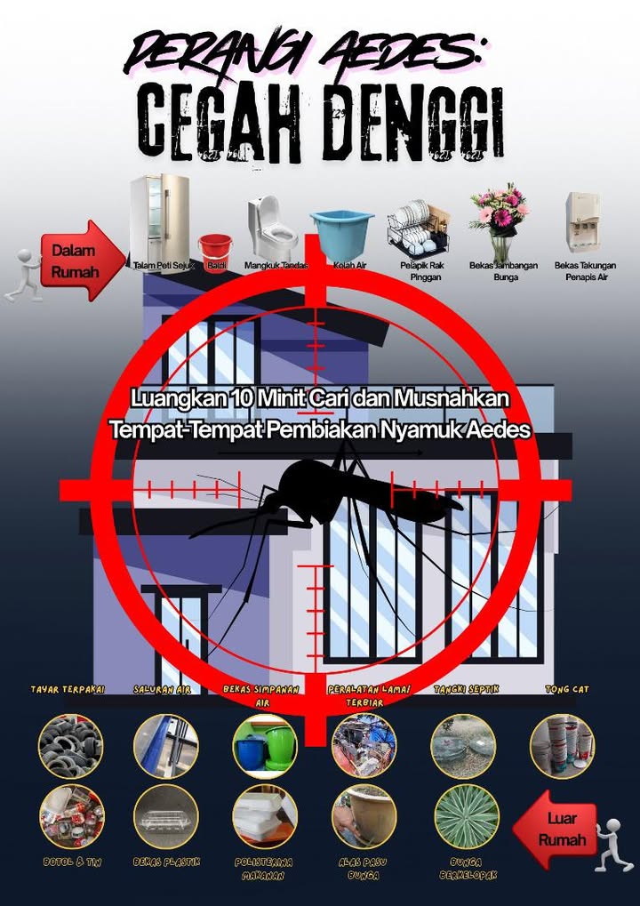 Pertandingan “perangi Aedes Cegah Denggi”.  