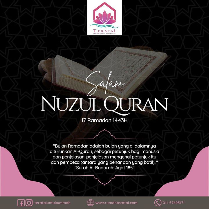 Salam Nuzul Quran 1443h 