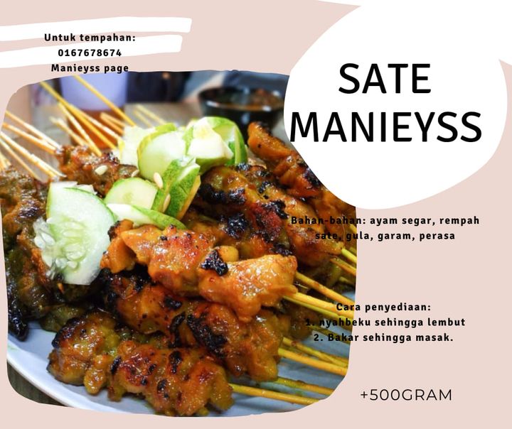 Tempahan Untuk Sate Manieyss Dibuka. Teringin Nak Makan 