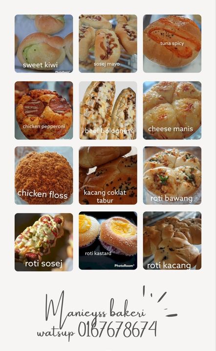 Hi Semua,..manieyss Ada Pelbagai Jenis Roti. Ada Yg Hi Semua,..manieyss Ada Pelbagai Jenis Roti. Ada Yg