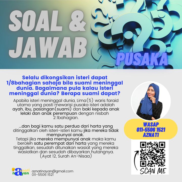 Asyik-asyik Anggap Suami Akan Mati Dulu. Kalau Isteri 
