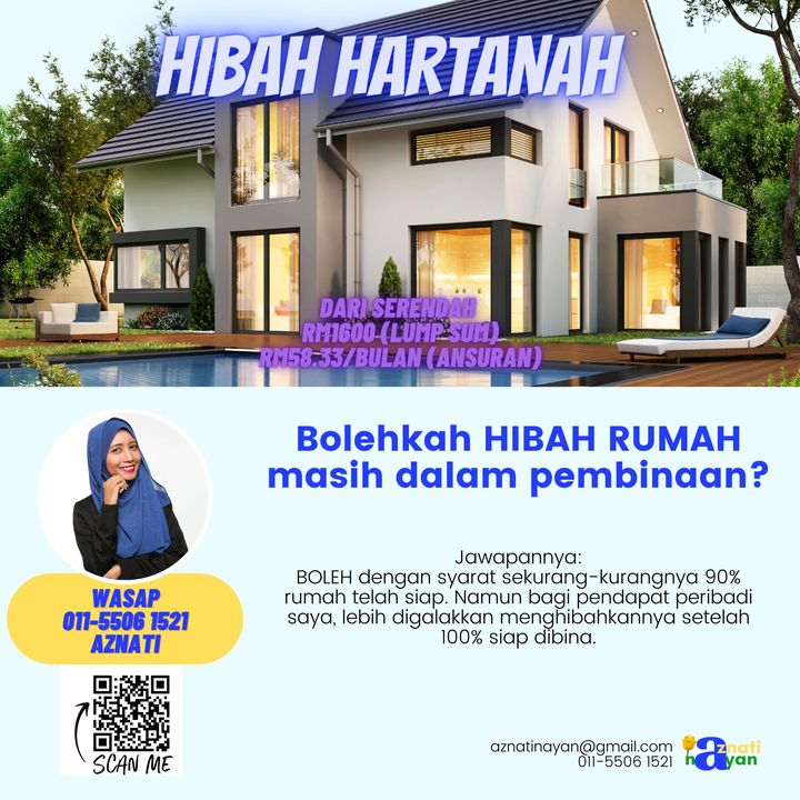 Baru Beli Rumah Dan Memang Berhasrat Nak Hibahkan 