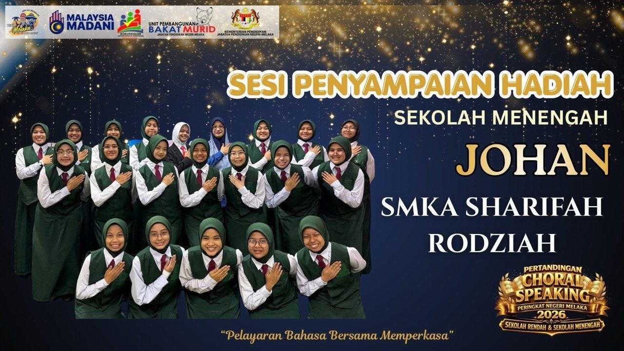 Alhamdulillah Smka Sharifah Rodziah Dinobatkan Sbg Johan Bagi 