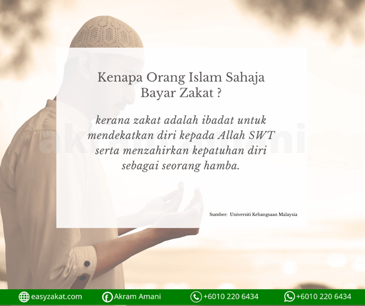 Kenapa Hanya Orang Islam Je Yang Bayar Zakat 