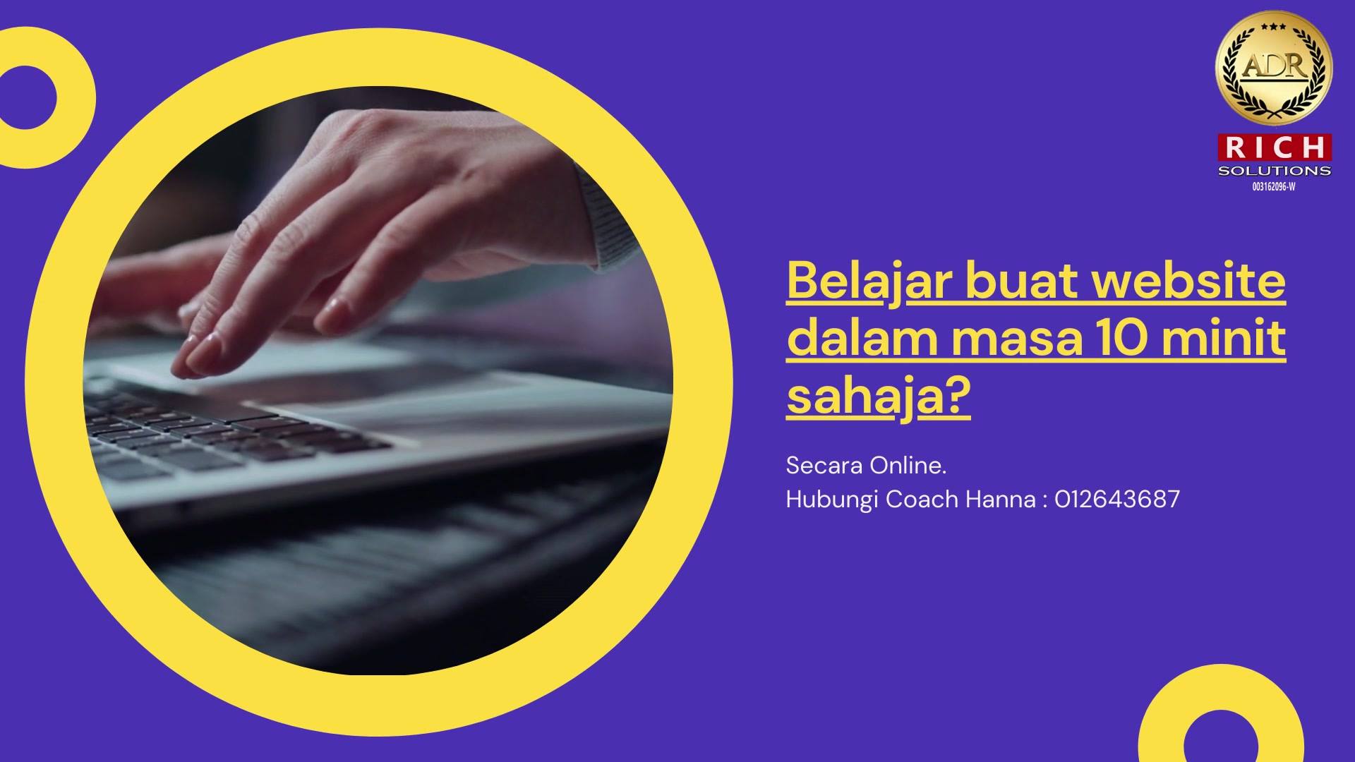 Buat Website Dalam Masa 10 Minit Sahaja. Tak 