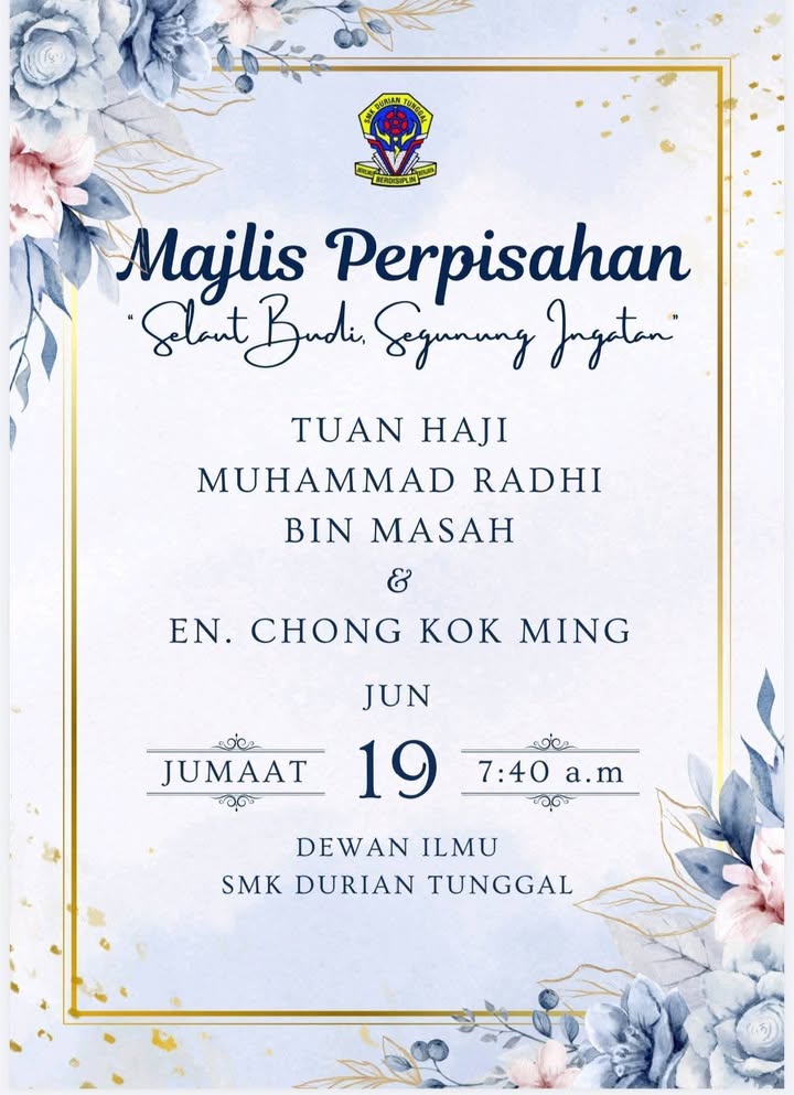 Selamat Bertugas Di Tempat Baharu 