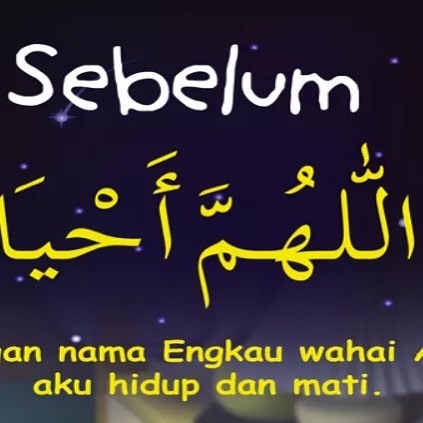 #doasebelumtidur 