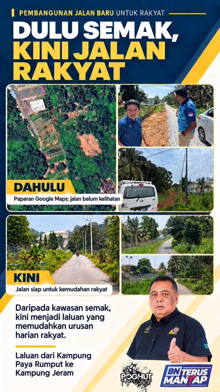 Dulu Dipenuhi Semak, Kini Menjadi Laluan Yang Memudahkan 