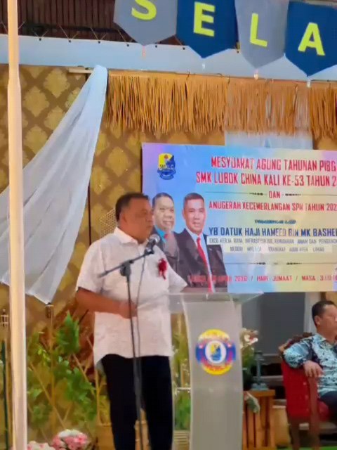 Alhamdulillah, Berkesempatan Merasmikan Mesyuarat Pibg Smk Lubok China 