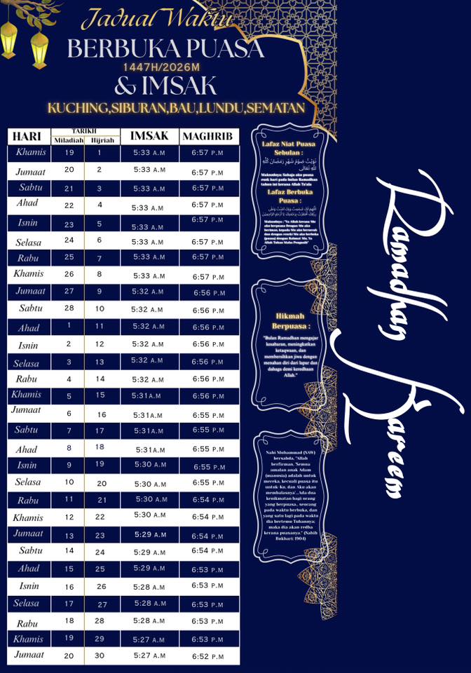 Selamat Berpuasa Semua 