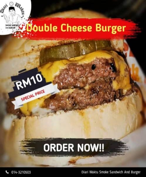 Ingin Nak Makan Burger Yang 100% Daging Dan 