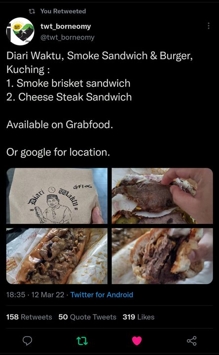Sapa2 Nak Coba Brisket Sandwic Diari Waktu?sorry Mana2 