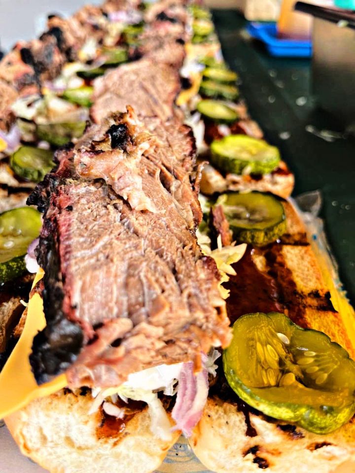 Close Up Of Our Smoke Brisket Sandwich 