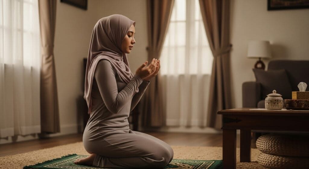 Wanita Solat Pakai Baju Ketat Menampakkan Bentuk Badan, 