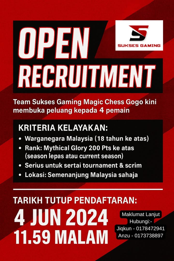 Open Recruitment Player Magic Chess – Sukses Gaming 