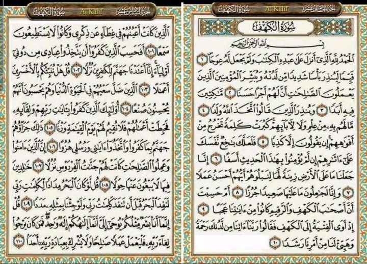 Surah Al Kahfi Adalah Surah Yang Ke 18 