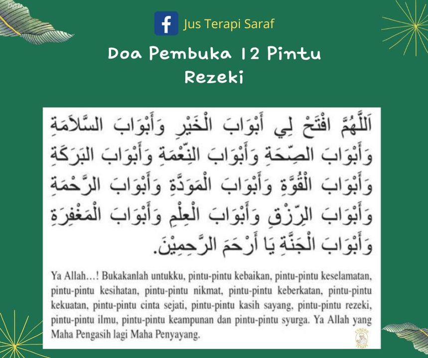 Doa Pembuka 12 Pintu Rezeki, Meraih Keberkatan Dan Doa Pembuka 12 Pintu Rezeki, Meraih Keberkatan Dan