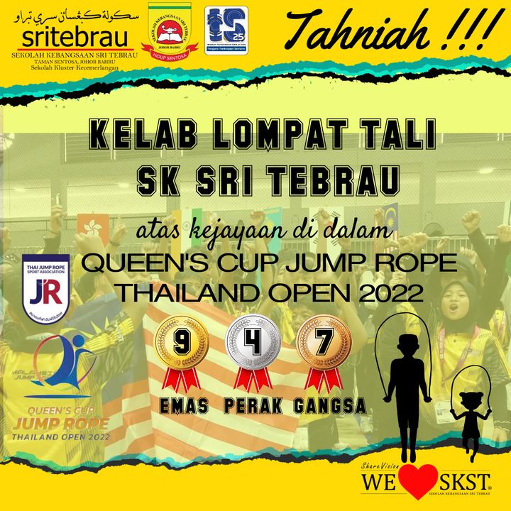 Tahniah Pasukan Lompat Tali Sk Sri Tebrau Atas 