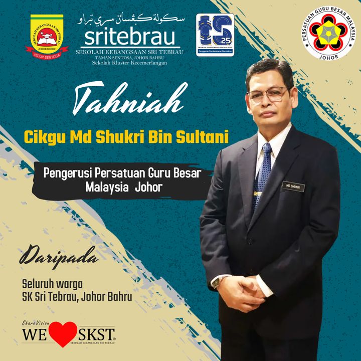 Tahniah Cikgu Md Shukri Bin Sultani, Guru Besar 