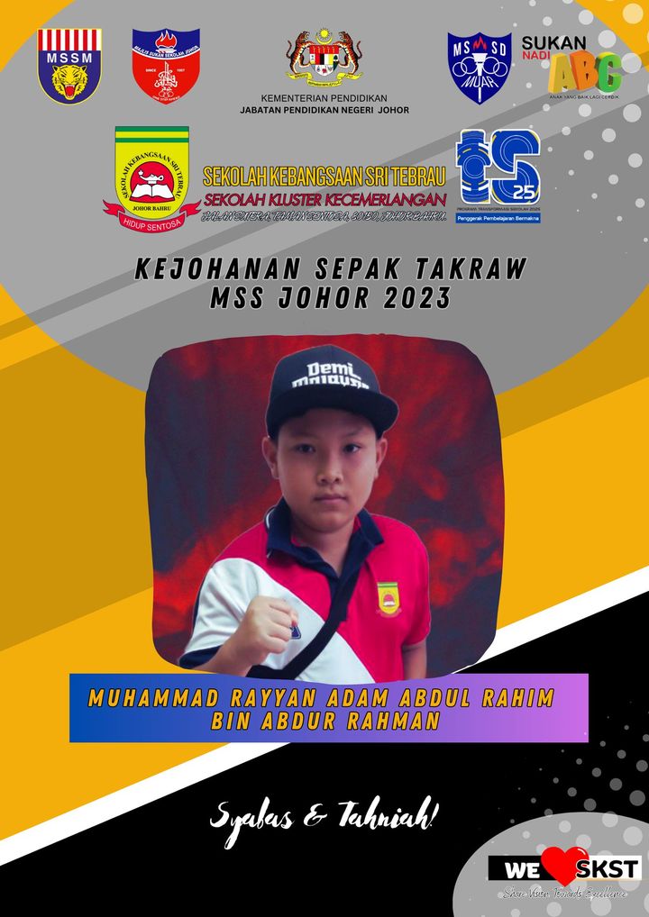 Tahniah Dan Syabas Kepada Pasukan Sepak Takraw Daerah 