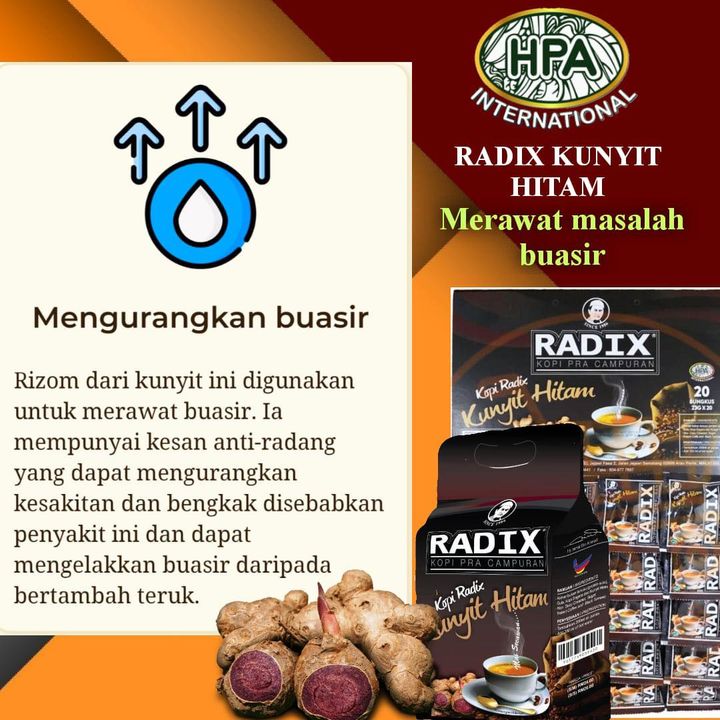 Kopi Radix Kunyit Hitam Hpa 