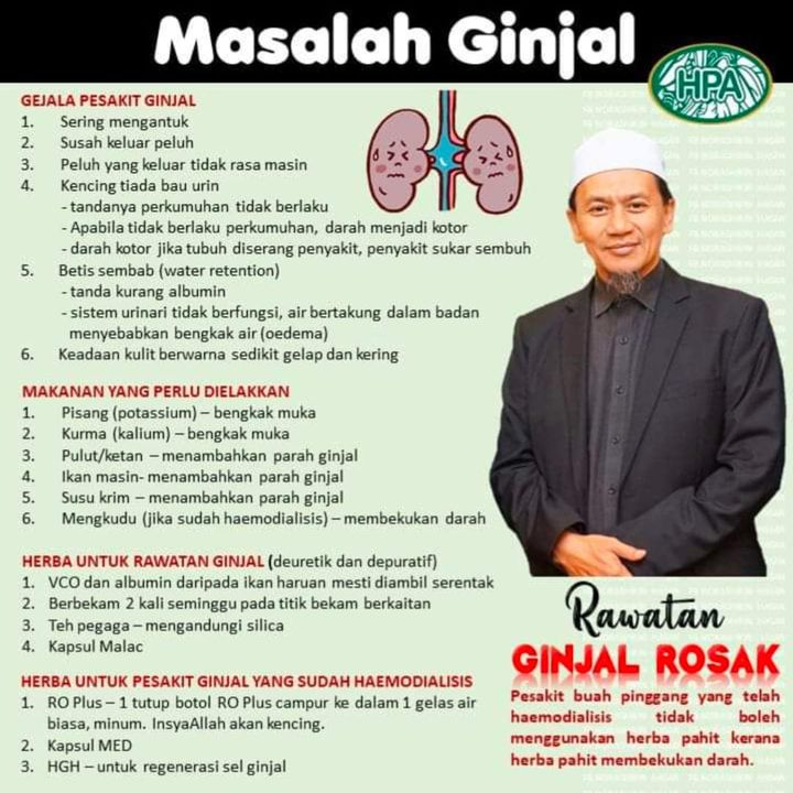 Nota Kuliah Pak Haji Tentang Masalah Ginjal 