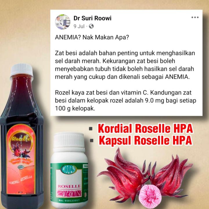 Roselle Untuk Membantu Anda Yang Menghadapi Anemia~~ #bmf 