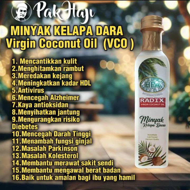 Virgin Coconut Oil (vco) | Minyak Kelapa Dara 