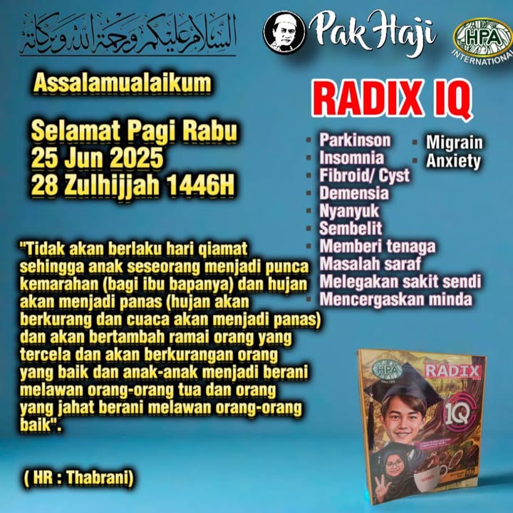 Makin Akhir Zaman~ Ayuh Bersungguh Sungguh Jaga Makan 