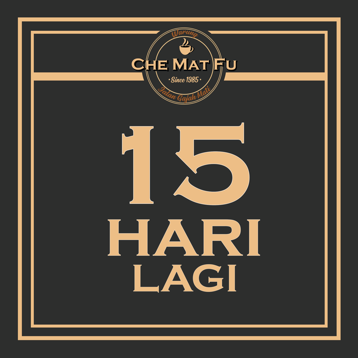 Warung Che Mat Fu Akan Dibuka Pada 1 