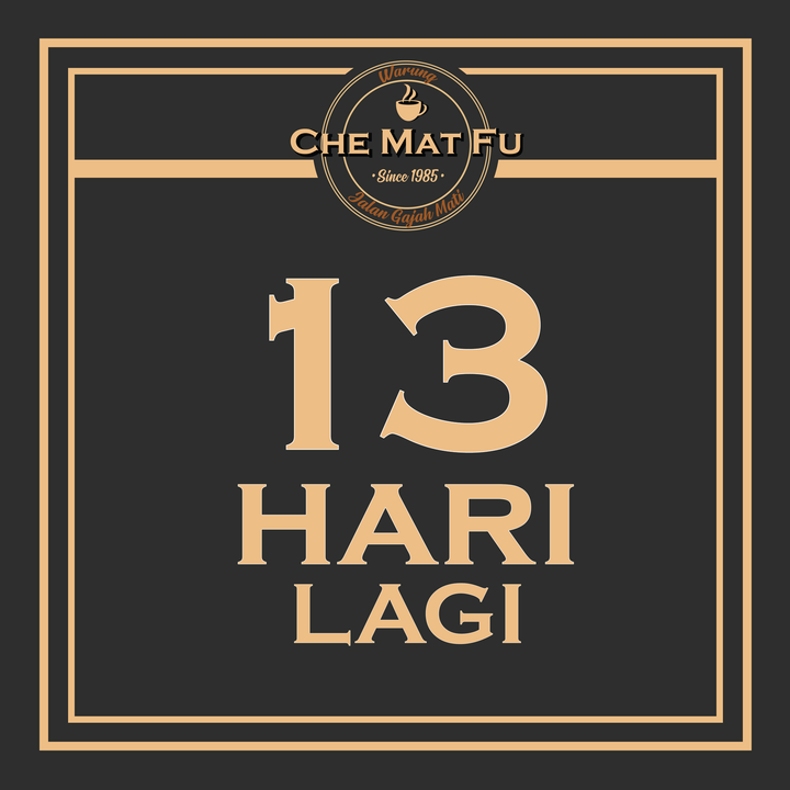 Warung Che Mat Fu Akan Dibuka Pada 1 