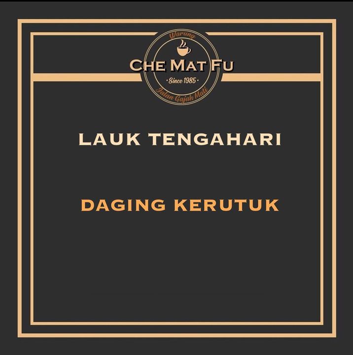 Lauk Tengahari 21/02/2022  