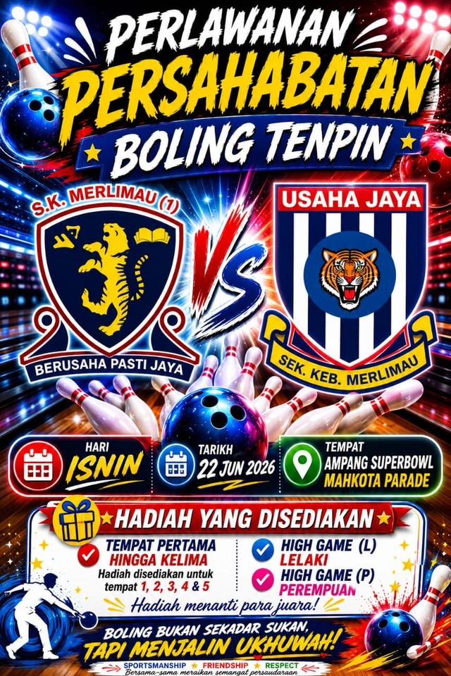 Perlawanan Persahabatan Boling Tenpin Siri 2 Dengan Jaringan 
