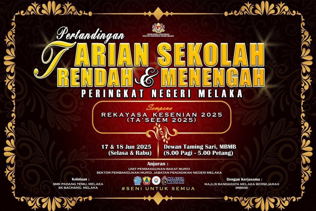 Pertandingan Tarian Sekolah Rendah Peringkat Negeri Melaka 2025 