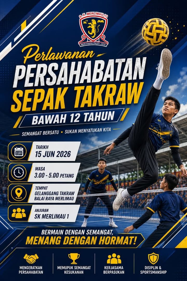 Per: Perlawanan Persahabatan Sepak Takraw Bawah 12 Tahun 