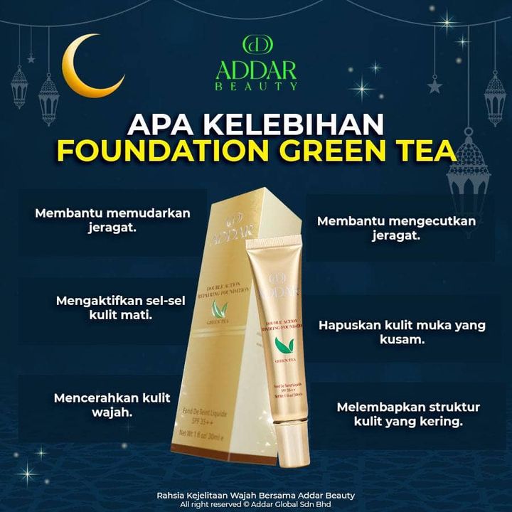 Kelebihan Yang Ada Pada Foundation Greentea Luar Biasa 