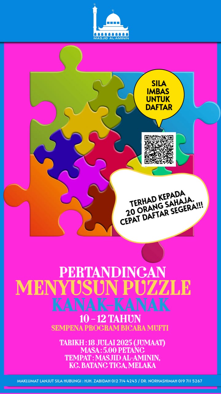 Pertandingan Menyusun Puzzle Kanak Kanak Jom Bawa Anak 