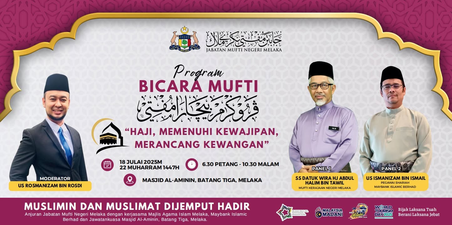 Program Bicara Mufti Haji Memenuhi Kewajipan Merancang Kewangan 