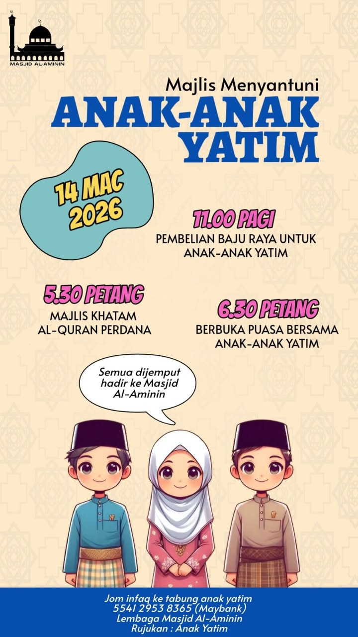 Majlis Menyantuni Anak-anak Yatim 
