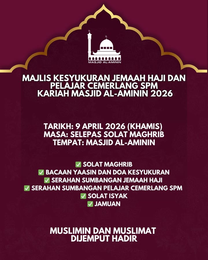 Jemputan Ke Majlis Kesyukuran 