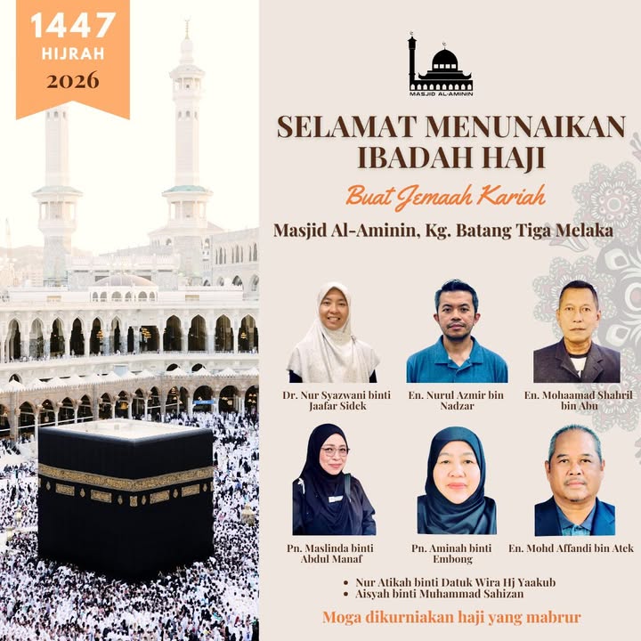 Alhamdulillah Tahun Ini Seramai 8 Orang Jemaah Anak 