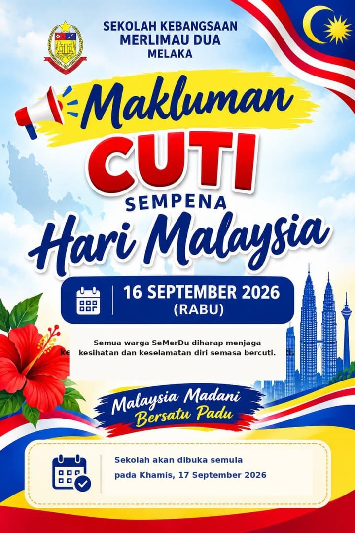 Makluman Cuti Sempena 