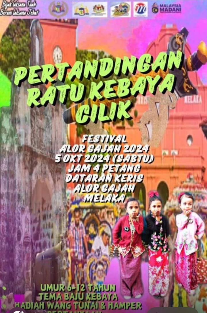 5 Okt 2024 Pertandingan Ratu Kebaya Cilik Sempena 