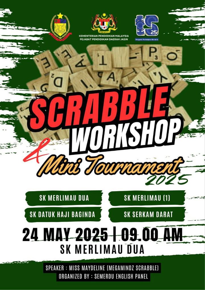 Scrabble Workshop & Mini Tournament Scrabble Workshop & Mini Tournament