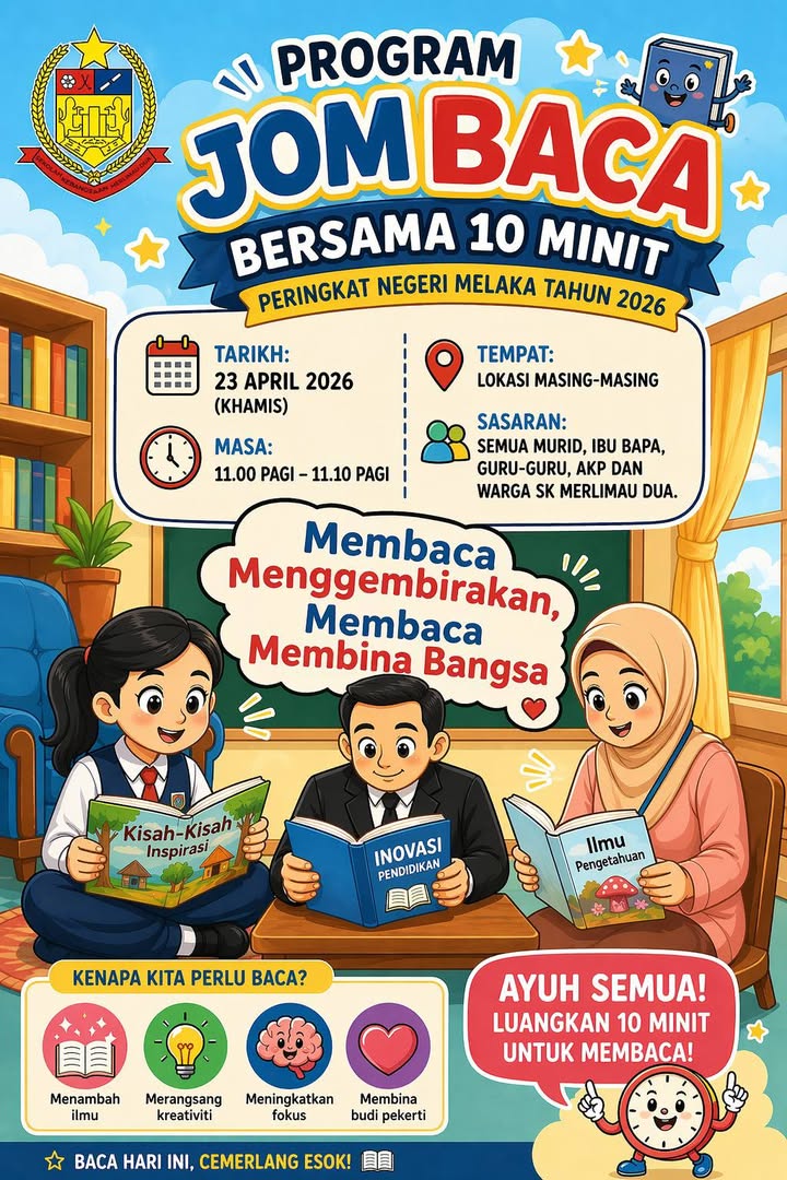Program Jom Baca Bersama 10 Minit Peringkat Negeri 