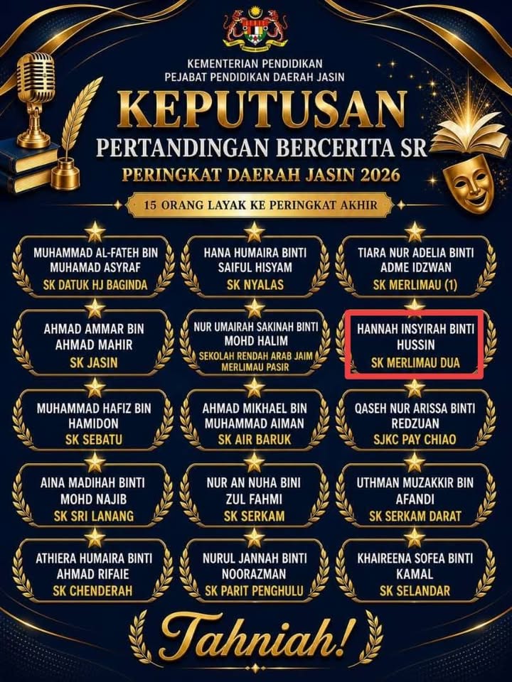 Tahniah Buat Semua Peserta Dan Guru Pembimbing Bagi 