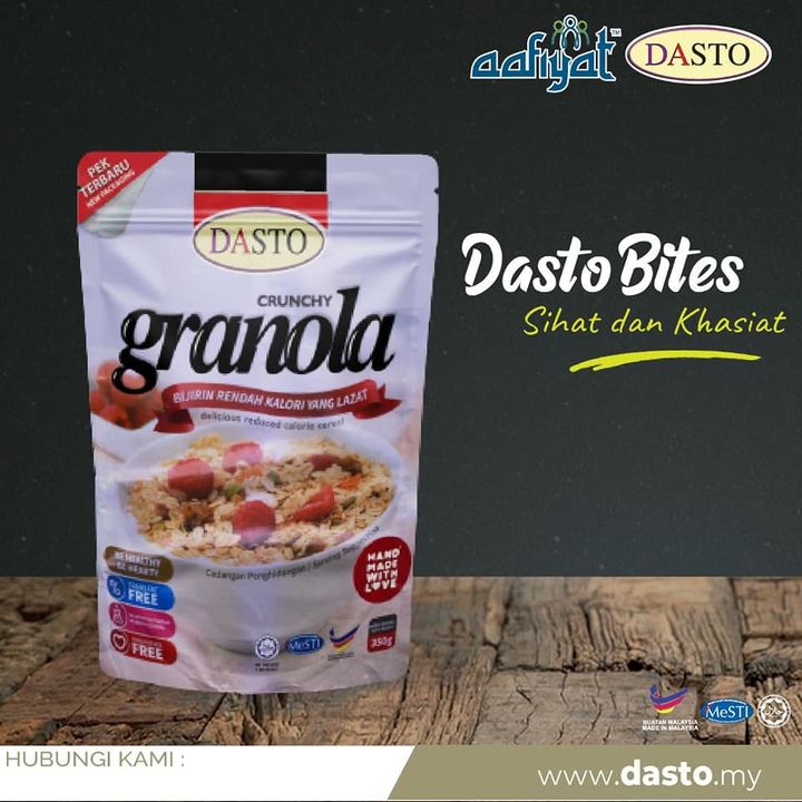 Macam-macam Boleh Buat Dengan Dasto Granola. 