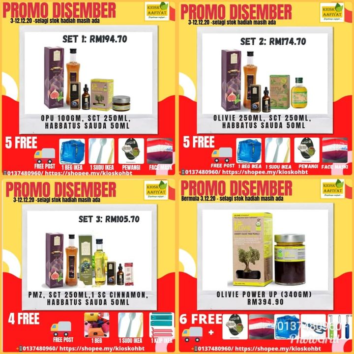 Beli Satu Set , Percuma 4-6 Hadiah Istimewa 