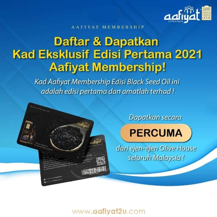 #aafiyatmembership, First Come, First Served!  