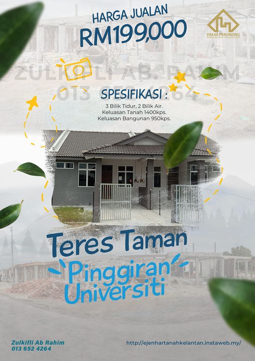 ...tawaran Khas Anak Muda Kelantan Yang Ingin Memiliki 